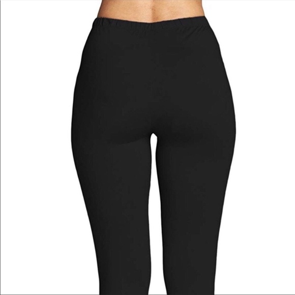 Black stretchy soft leggings - Picture 3 of 3